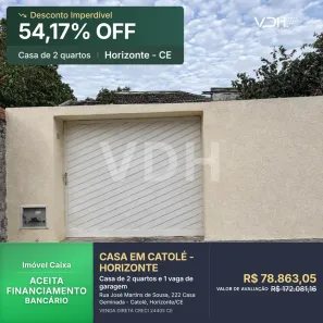 Casa com 2 Quartos à venda, 76m² no Catolé, Horizonte