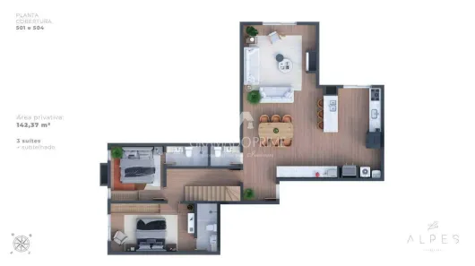 Apartamento com 3 Quartos à venda, 165m² no Vale das Colinas, Gramado
