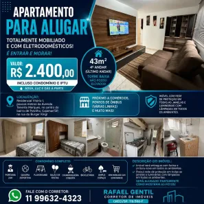 Apartamento com 2 Quartos para alugar, 43m² no Panorama (Polvilho), Cajamar