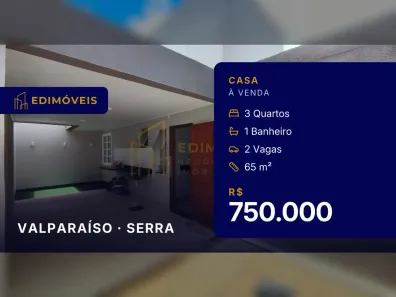 Casa com 3 Quartos à venda, 65m² no Valparaíso, Serra