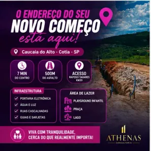 Lote/Terreno à venda, 500m² no Recreio Topázio (Caucaia do Alto), Cotia
