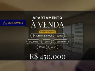 Apartamento com 2 Quartos à venda, 55m² no Jardim Limoeiro, Serra