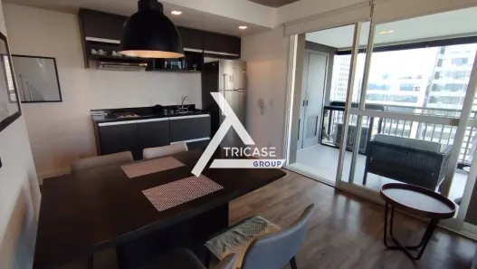Apartamento com 1 Quarto para alugar, 62m² no Cidade Monções, São Paulo