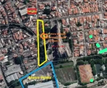 Lote/Terreno à venda, 500m² no Penha de França, São Paulo