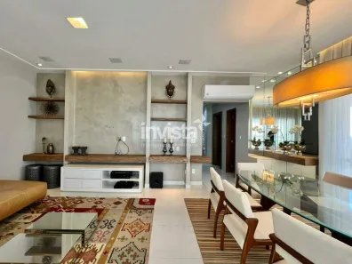Apartamento com 3 Quartos para alugar, 160m² no Boqueirão, Santos