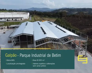 Galpão/Depósito/Armazém para alugar, 8000m² no Parque Industrial de Betim, Betim