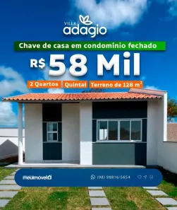 Casa de Condomínio com 2 Quartos à venda, 128m² no Centro, Paço do Lumiar