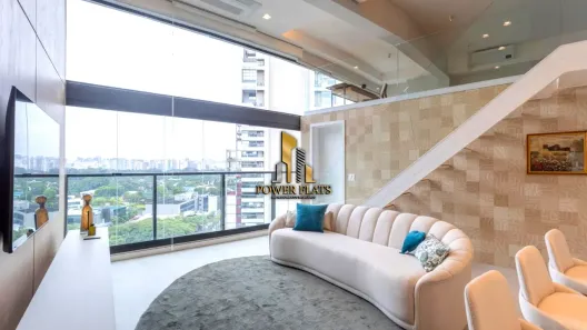 Apartamento com 1 Quarto para alugar, 45m² no Indianópolis, São Paulo