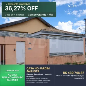 Casa com 4 Quartos à venda, 266m² no Jardim Paulista, Campo Grande