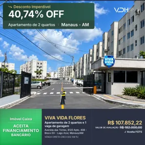 Apartamento com 2 Quartos à venda, 41m² no Lago Azul, Manaus