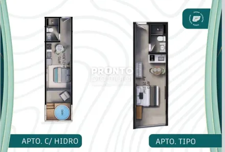 Flat com 1 Quarto à venda, 21m² no Centro, Ipojuca