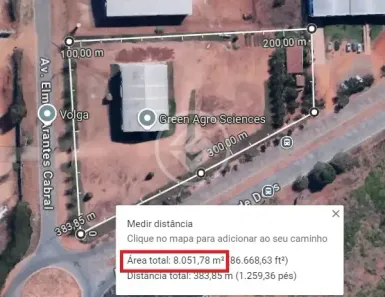 Lote/Terreno à venda, 8490m² no Parque Industrial Aparecida Vice-Presidente José de Alencar, Aparecida de Goiânia