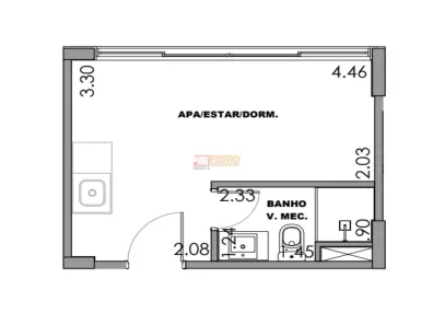 Apartamento com 1 Quarto à venda, 17m² no Jardim Paulista, São Paulo