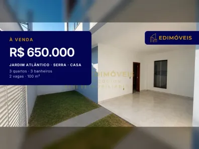 Casa com 3 Quartos à venda, 100m² no Jardim Atlântico, Serra