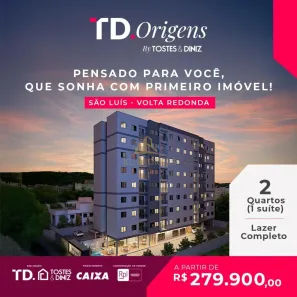 Apartamento com 2 Quartos à venda, 47m² no São Luiz, Volta Redonda