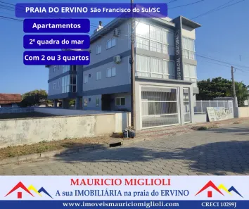 Apartamento com 2 Quartos à venda, 70m² no Praia do Ervino, São Francisco do Sul