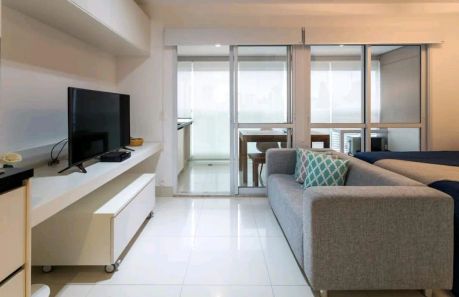 Apartamento com 1 Quarto para venda ou aluguel, 38m² no Brooklin Paulista, São Paulo