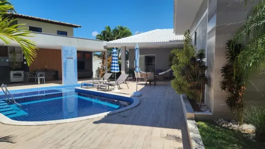Casa de Condomínio com 4 Quartos à venda, 570m² no Busca Vida (Abrantes), Camaçari