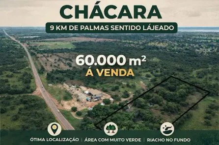 Fazenda/Sítio com 3 Quartos à venda, 60000m² no Plano Diretor Sul, Palmas