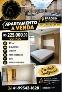 Apartamento com 2 Quartos à venda, 47m² no Parolin, Curitiba