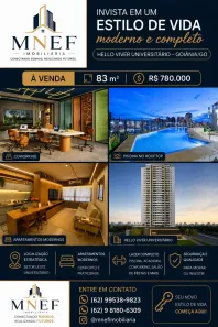 Apartamento com 3 Quartos à venda, 83m² no Setor Leste Universitário, Goiânia