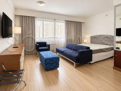 Flat com 1 Quarto para alugar, 33m² no Indianópolis, São Paulo