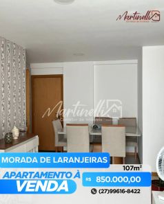 Apartamento com 3 Quartos à venda, 107m² no Morada de Laranjeiras, Serra