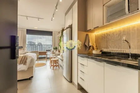 Flat com 1 Quarto à venda, 24m² no Brooklin Paulista, São Paulo