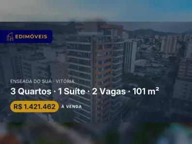 Apartamento com 3 Quartos à venda, 101m² no Enseada do Suá, Vitória