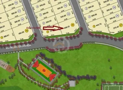 Lote/Terreno à venda, 456m² no Jardins Barcelona, Senador Canedo