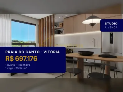 Apartamento com 1 Quarto à venda, 23m² no Praia do Canto, Vitória