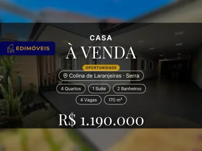 Casa com 4 Quartos à venda, 170m² no Colina de Laranjeiras, Serra