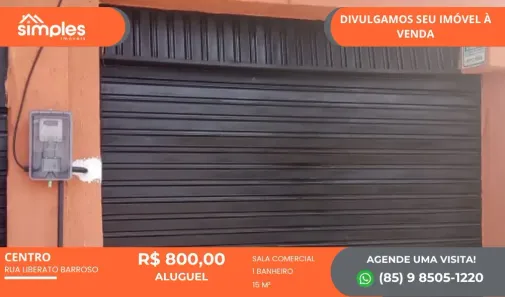 Ponto Comercial para alugar, 15m² no Centro, Fortaleza