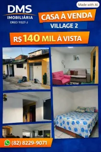 Casa com 2 Quartos à venda, 70m² no Cidade Universitária, Maceió