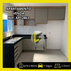 Apartamento com 2 Quartos à venda, 54m² no Santa Maria, Santo André