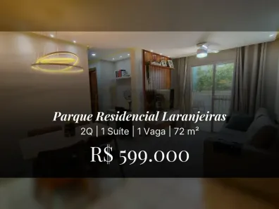 Apartamento com 2 Quartos à venda, 72m² no Parque Residencial Laranjeiras, Serra