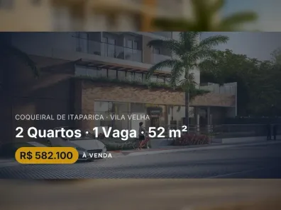 Apartamento com 2 Quartos à venda, 52m² no Coqueiral de Itaparica, Vila Velha