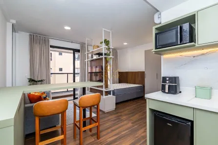 Apartamento com 1 Quarto para alugar, 32m² no Cristo Rei, Curitiba
