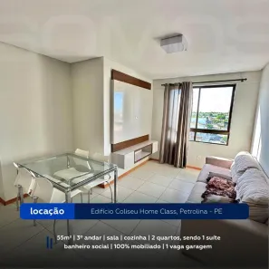 Apartamento com 2 Quartos para alugar, 55m² no Centro, Petrolina