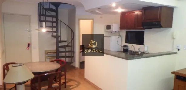 Flat com 1 Quarto para alugar, 52m² no Moema, São Paulo