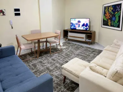 Apartamento com 1 Quarto para alugar, 70m² no José Menino, Santos