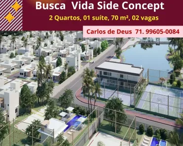 Casa de Condomínio com 2 Quartos à venda, 70m² no Nova Abrantes (Abrantes), Camaçari