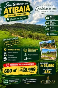 Lote/Terreno à venda, 600m² no Jardim Brasil, Atibaia