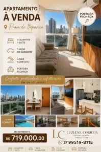 Apartamento com 2 Quartos à venda, 65m² no Praia de Itaparica, Vila Velha