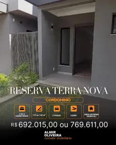 Casa de Condomínio com 2 Quartos à venda, 112m² no Jardim Nova Europa, Sertãozinho