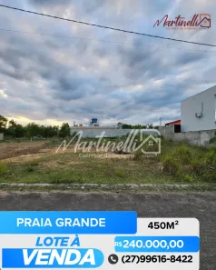 Lote/Terreno à venda, 450m² no Praia Grande, Fundão