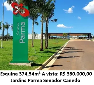 Lote/Terreno à venda, 374m² no Jardins Parma, Senador Canedo