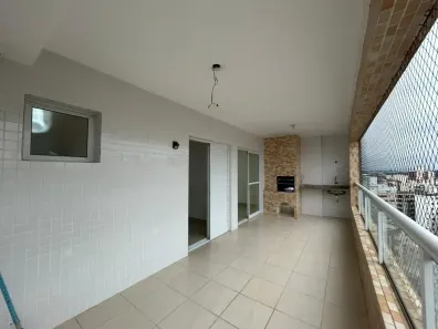 Apartamento com 3 Quartos para alugar, 127m² no Guilhermina, Praia Grande