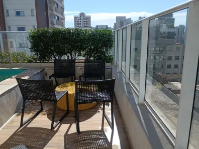 Apartamento com 1 Quarto para alugar, 40m² no Indianópolis, São Paulo