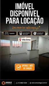 Apartamento com 1 Quarto para alugar, 30m² no Vila Ema, São Paulo